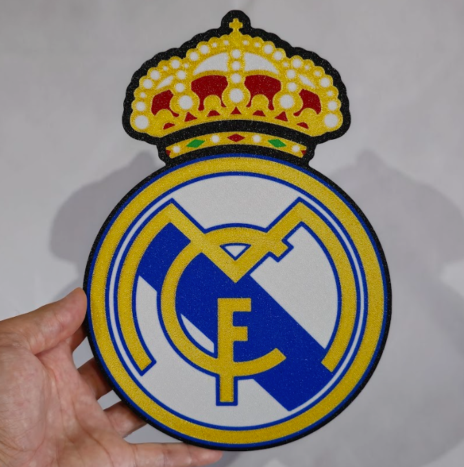 Escudo de fútbol en 3D de Alta Calidad