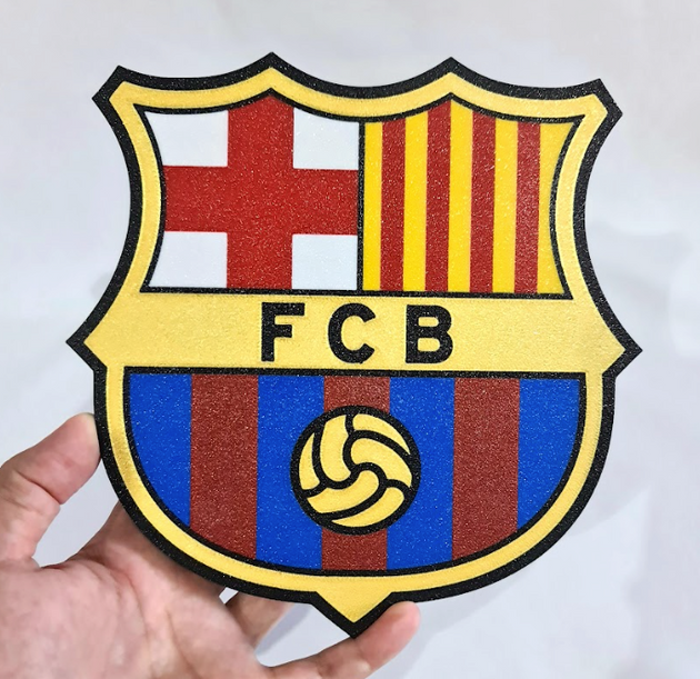 Escudo de fútbol en 3D de Alta Calidad