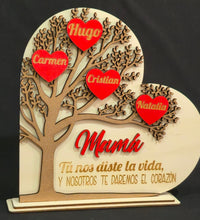Árbol de Corazones personalizado de decoraconlaser