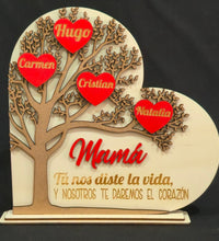 Árbol de Corazones personalizado de decoraconlaser