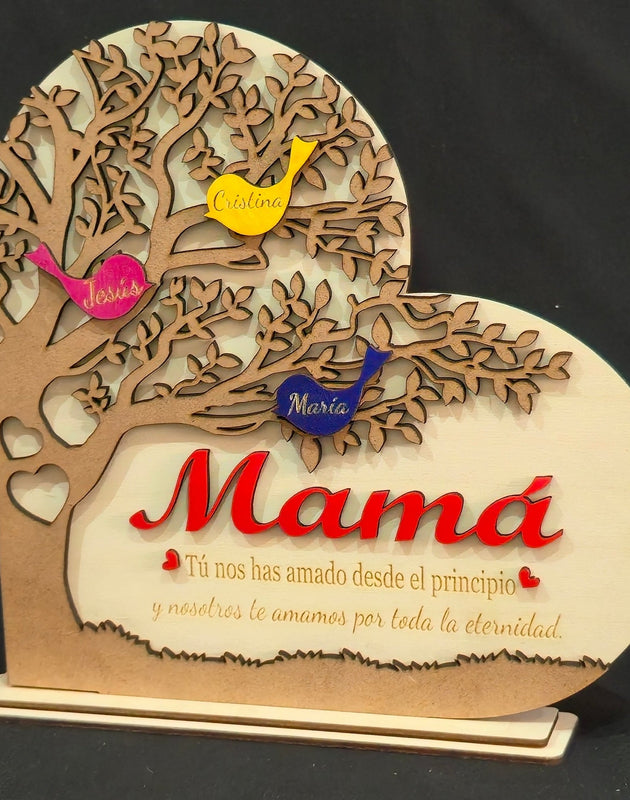 Árbol de los Pajaritos personalizado de decoraconlaser