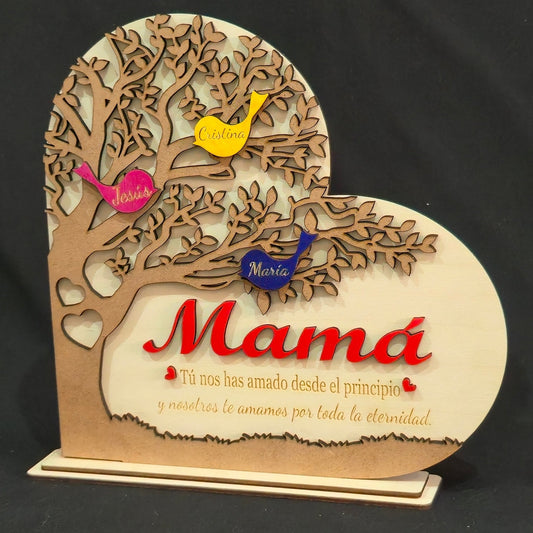 Árbol de los Pajaritos personalizado de decoraconlaser