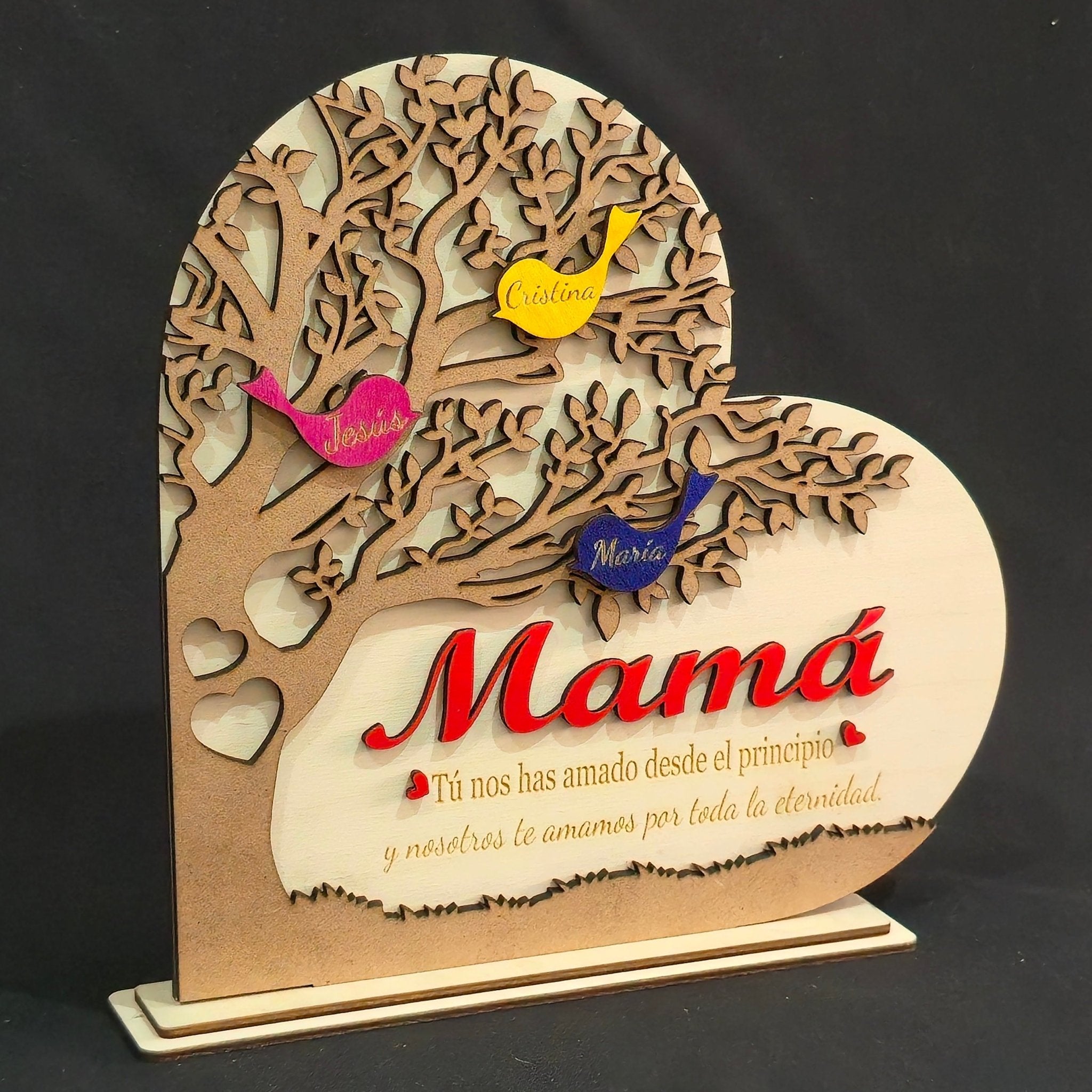 Árbol de los Pajaritos personalizado de decoraconlaser