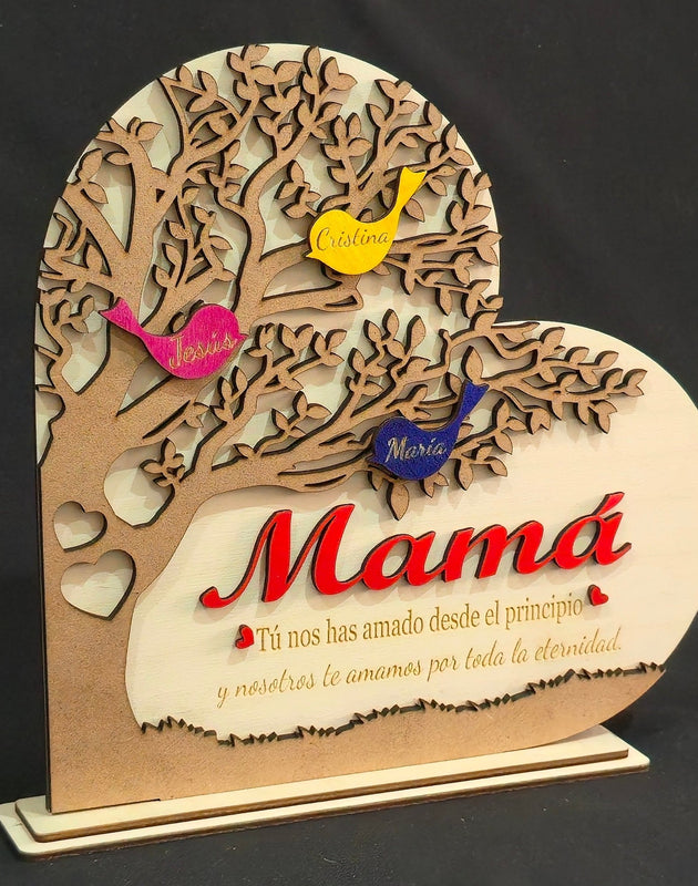 Árbol de los Pajaritos personalizado de decoraconlaser
