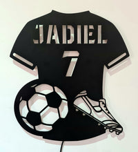 Camiseta Fútbol Personalizada en MDF – Opción LED personalizado de decoraconlaser