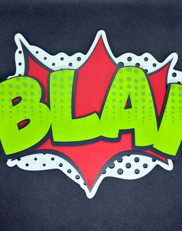 Cartel Bang! personalizado de decoraconlaser