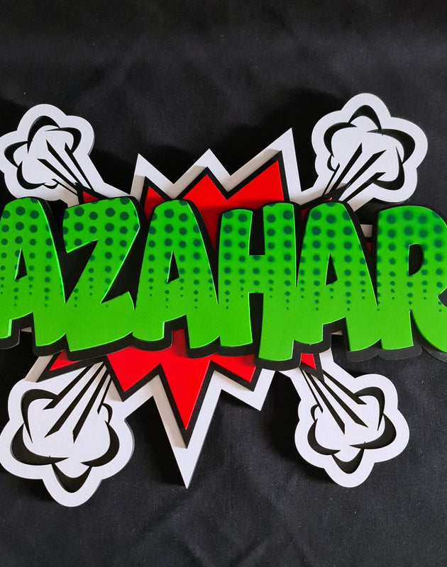 Cartel Boom! personalizado de decoraconlaser