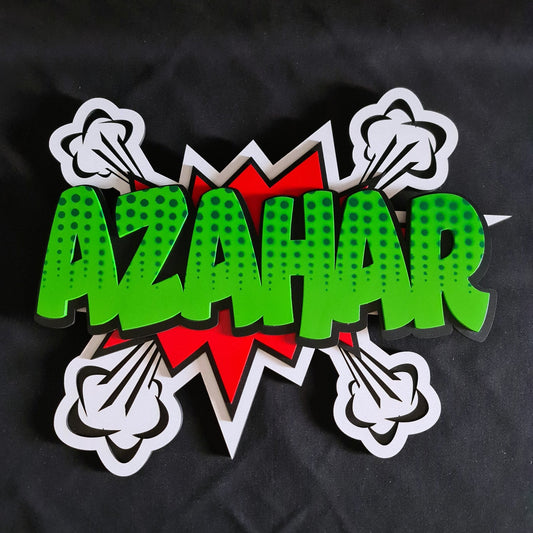 Cartel Boom Personalizado en Madera MDF – Decoración Láser Divertida personalizado de decoraconlaser con corte láser