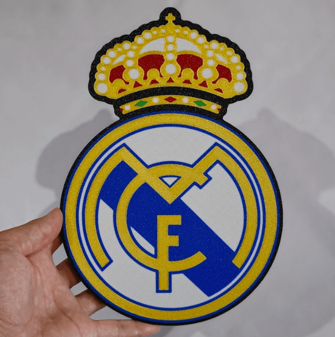 Escudo de fútbol en 3D de Alta Calidad personalizado de decoraconlaser