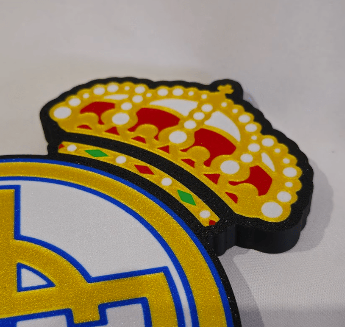 Escudo de fútbol en 3D de Alta Calidad personalizado de decoraconlaser
