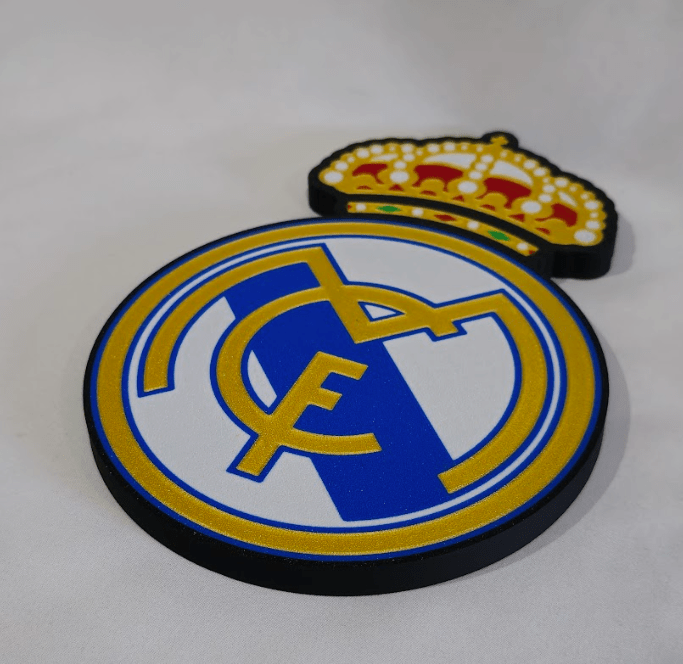 Escudo de fútbol en 3D de Alta Calidad personalizado de decoraconlaser