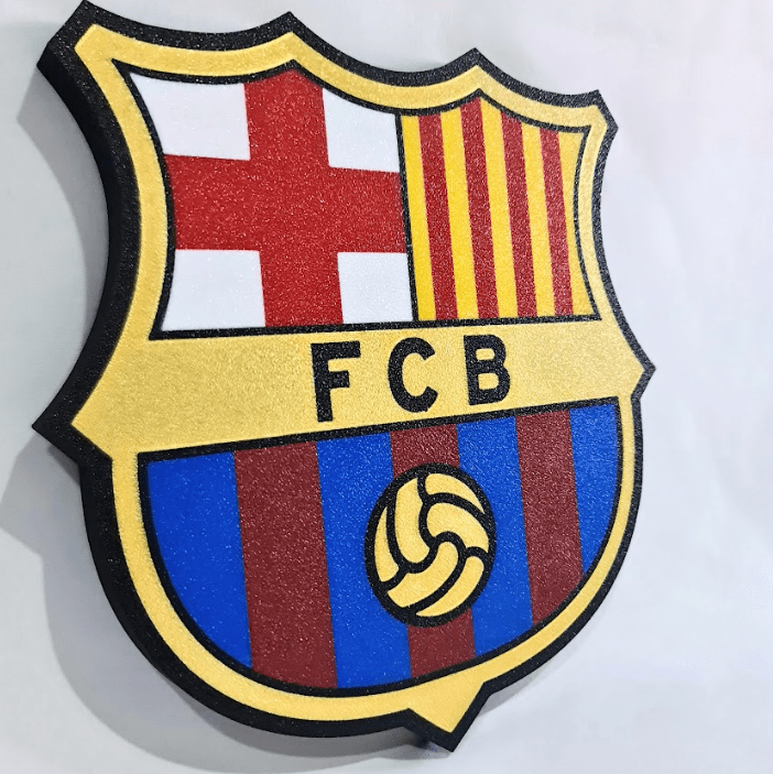 Escudo de fútbol en 3D de Alta Calidad personalizado de decoraconlaser