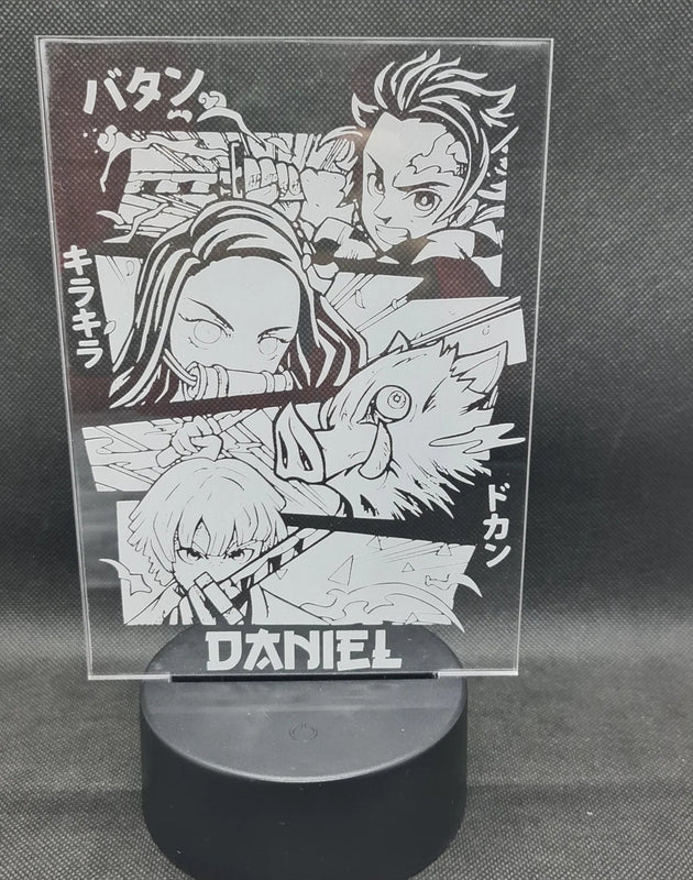 Kimetsu No Yaiba personalizado de decoraconlaser
