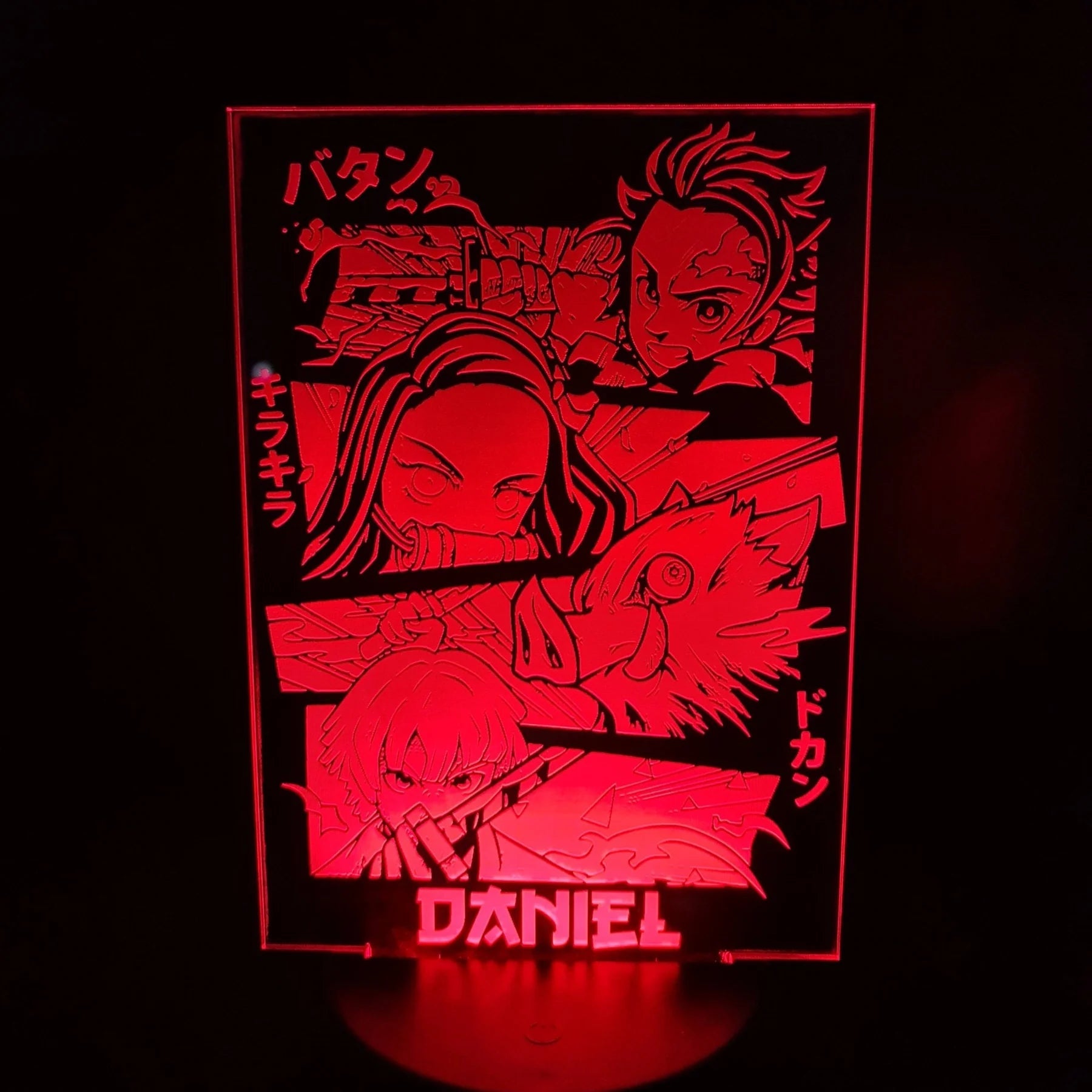 Kimetsu No Yaiba personalizado de decoraconlaser