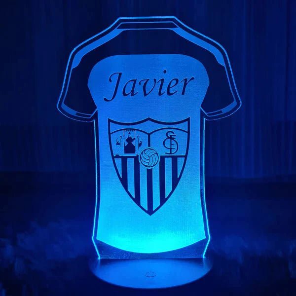 Lámpara Acrílica de Fútbol personalizado de decoraconlaser