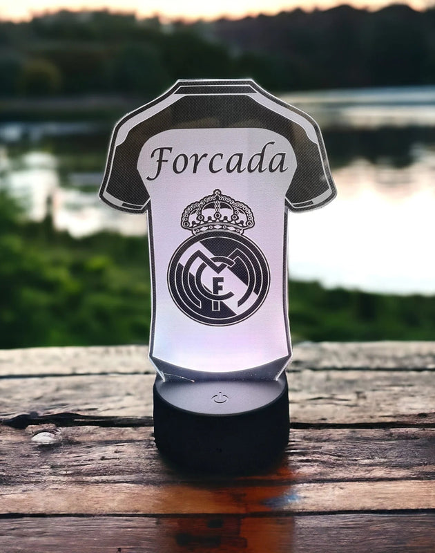 Lámpara Acrílica de Fútbol personalizado de decoraconlaser