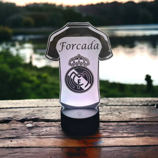 Lámpara Acrílica de Fútbol personalizado de decoraconlaser