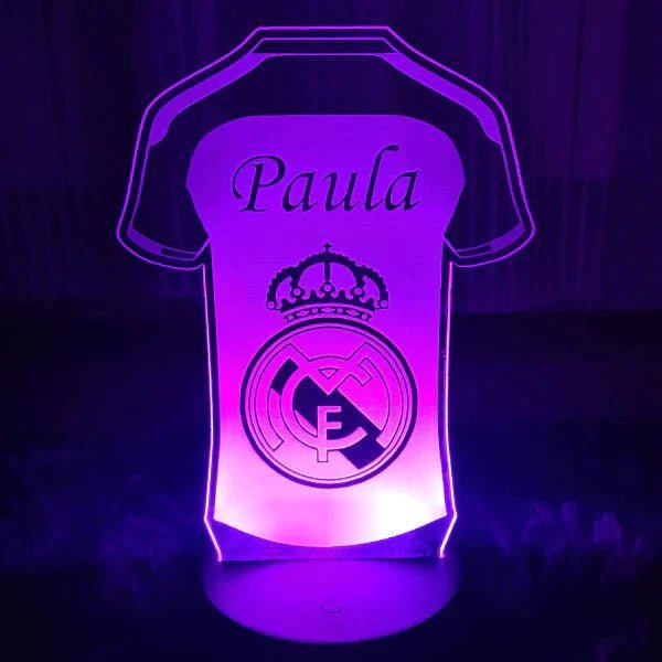 Lámpara Acrílica de Fútbol personalizado de decoraconlaser
