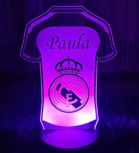 Lámpara Acrílica de Fútbol personalizado de decoraconlaser