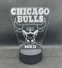Lámpara Acrílica NBA personalizado de decoraconlaser