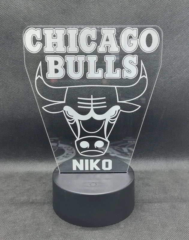 Lámpara Acrílica NBA personalizado de decoraconlaser