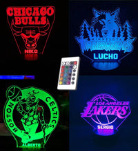 Lámpara Acrílica NBA personalizado de decoraconlaser