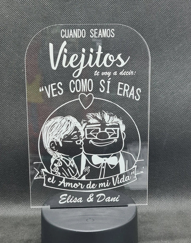 Lámpara amor personalizado de decoraconlaser