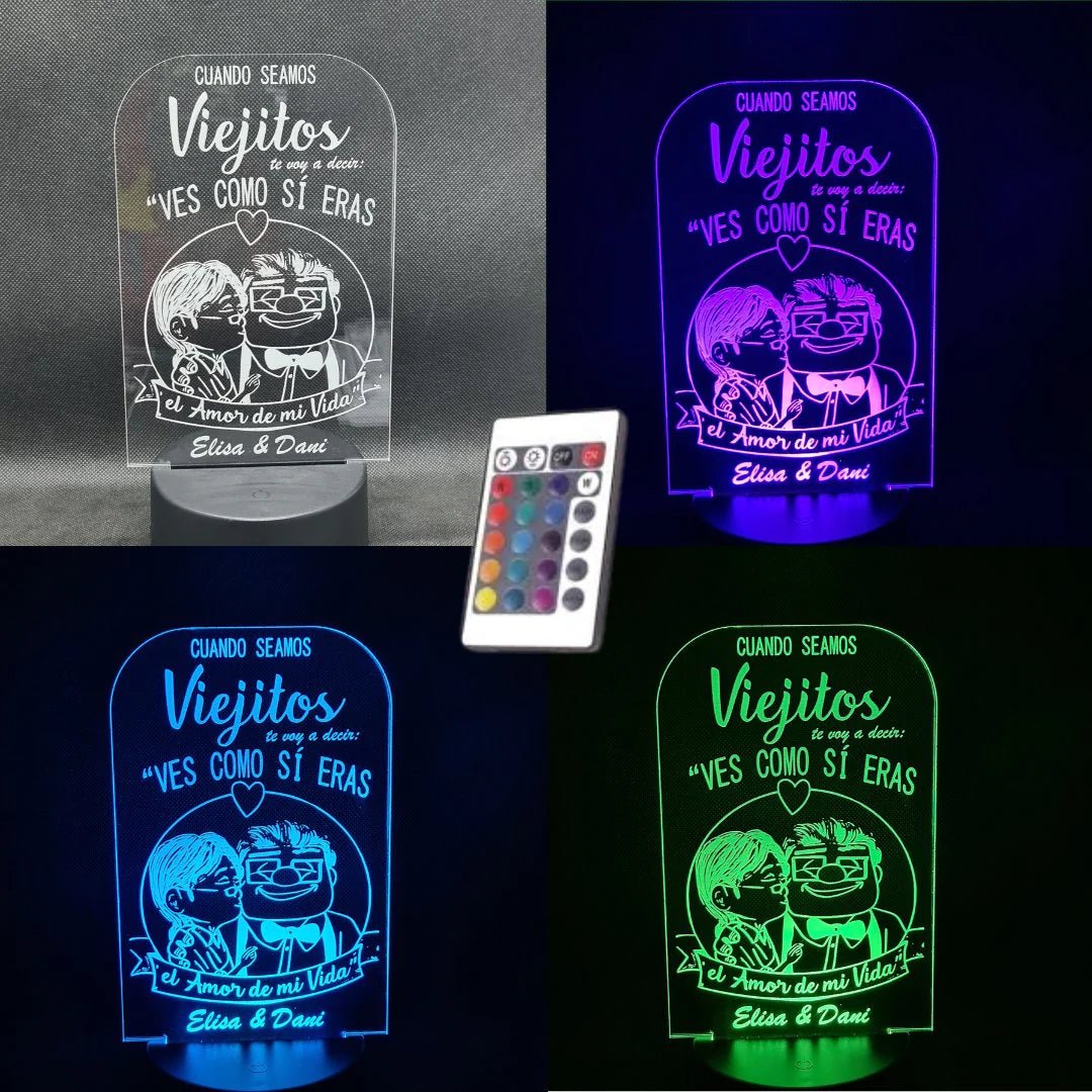 Lámpara amor personalizado de decoraconlaser