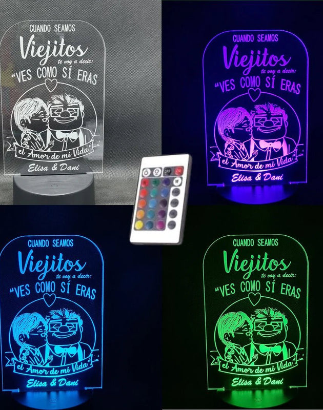 Lámpara amor personalizado de decoraconlaser