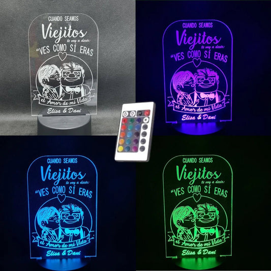 Lámpara amor personalizado de decoraconlaser