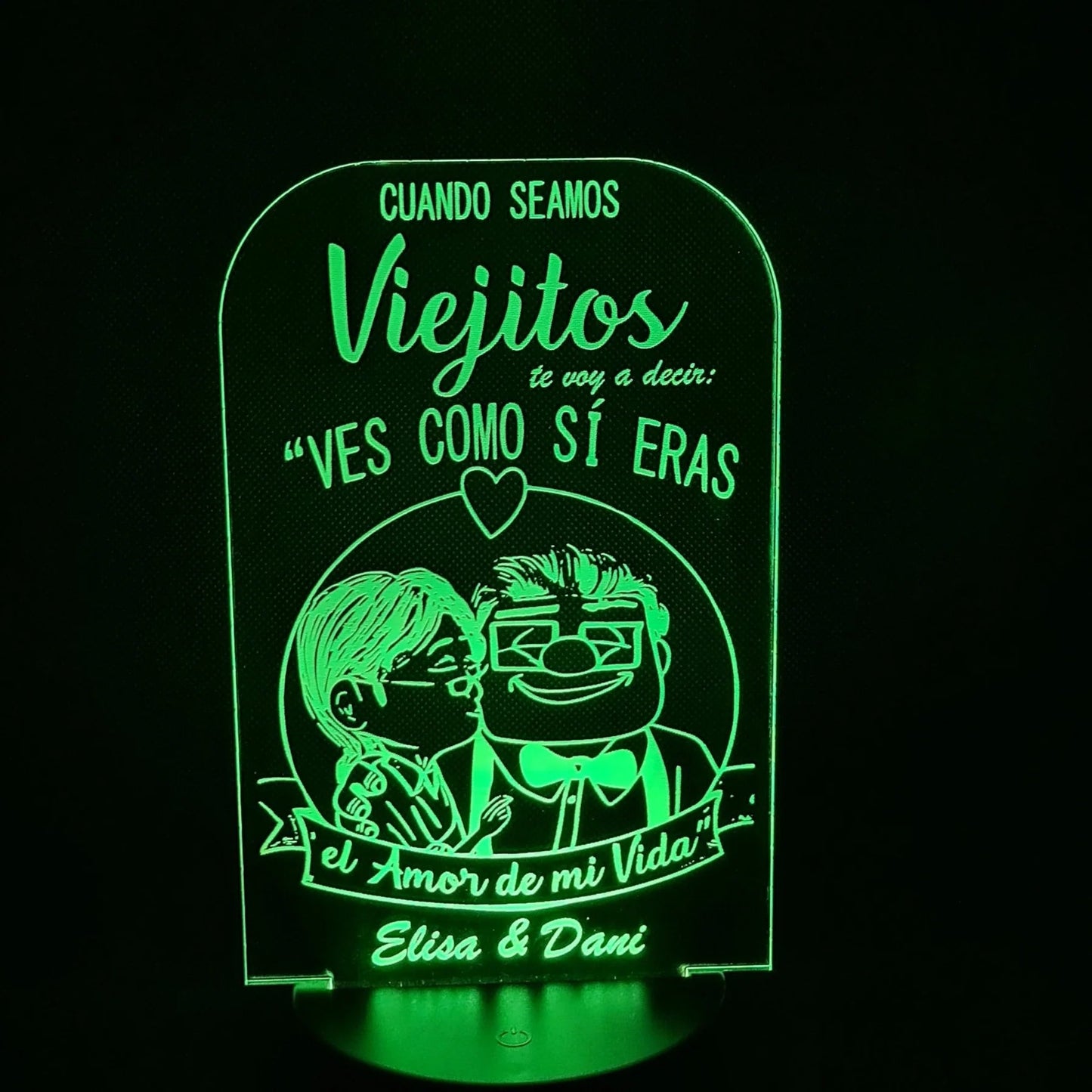 Lámpara amor personalizado de decoraconlaser