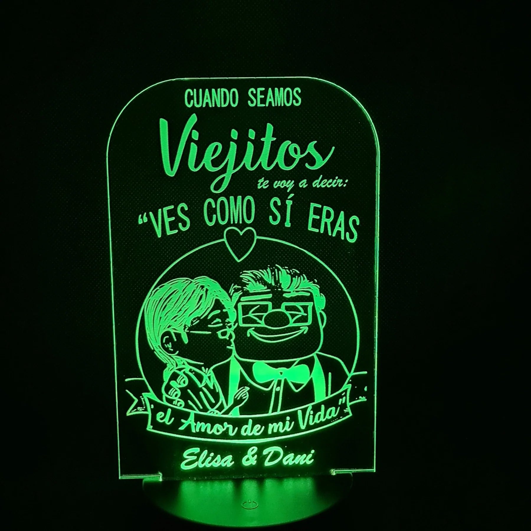 Lámpara amor personalizado de decoraconlaser