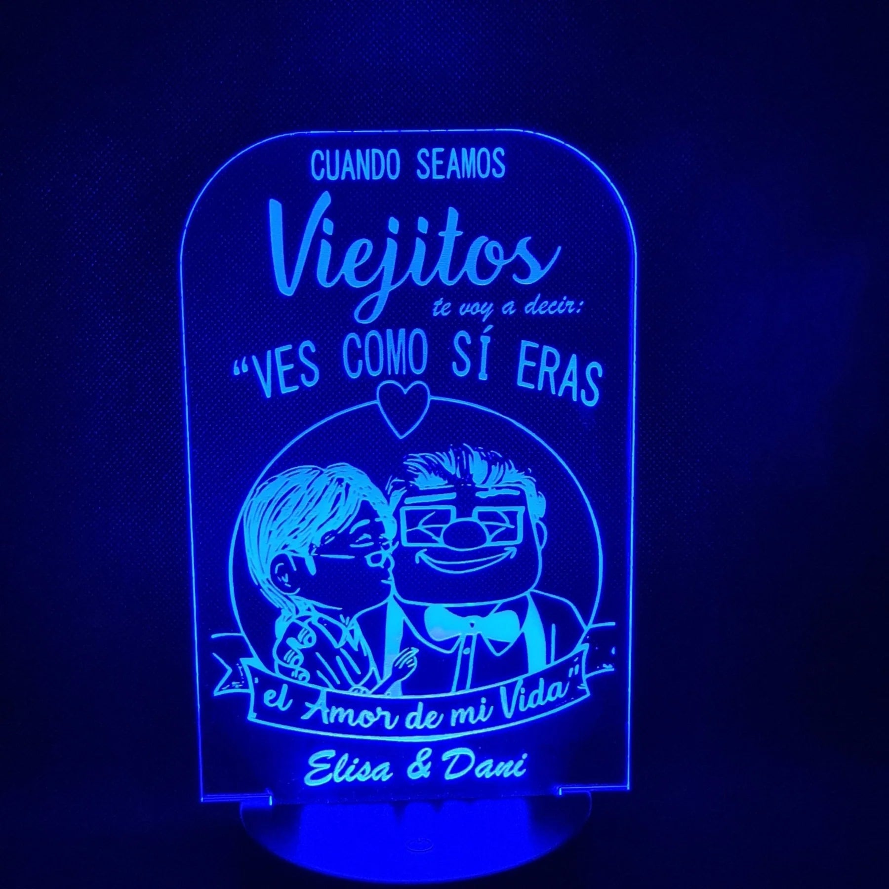 Lámpara amor personalizado de decoraconlaser