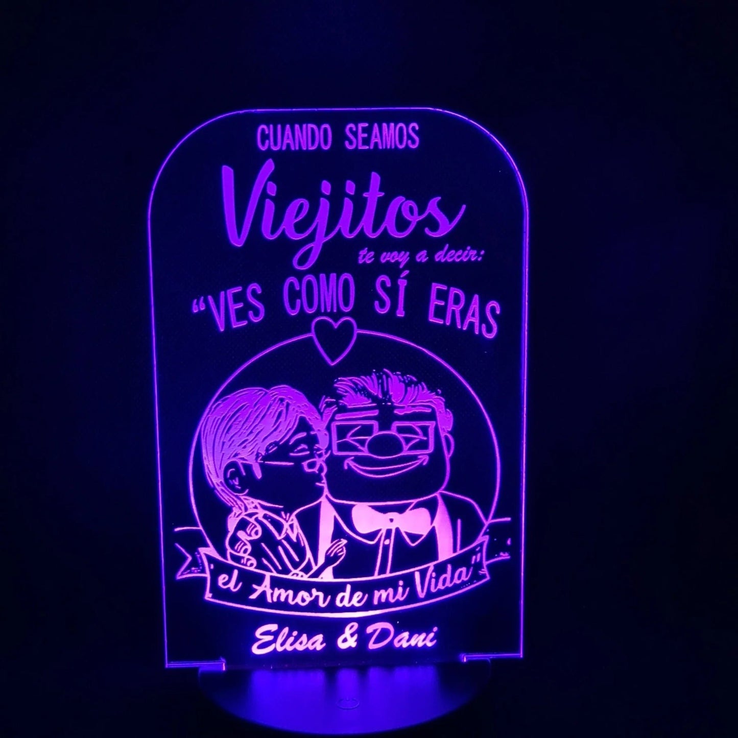 Lámpara amor personalizado de decoraconlaser