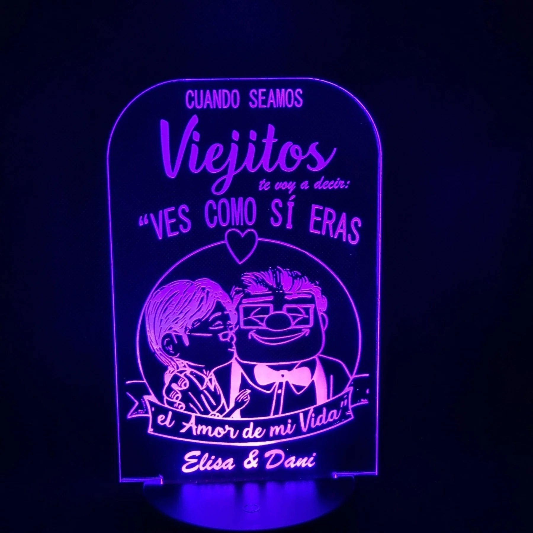 Lámpara amor personalizado de decoraconlaser