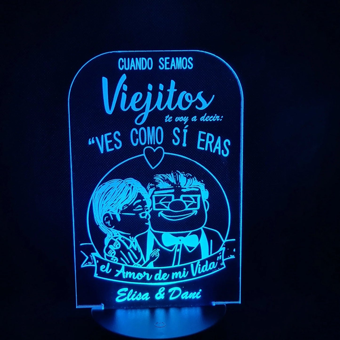 Lámpara amor personalizado de decoraconlaser