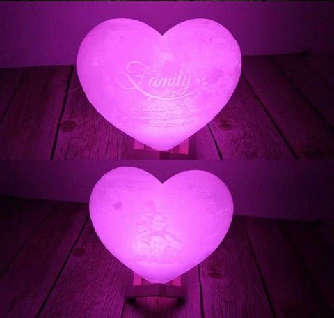 Lámpara Corazón personalizado de decoraconlaser