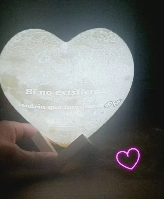 Lámpara Corazón personalizado de decoraconlaser