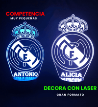 👉 Lámpara de fútbol personalizada con tu nombre y escudo – Envío gratis 24/48h personalizado de decoraconlaser