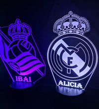 👉 Lámpara de fútbol personalizada con tu nombre y escudo – Envío gratis 24/48h personalizado de decoraconlaser