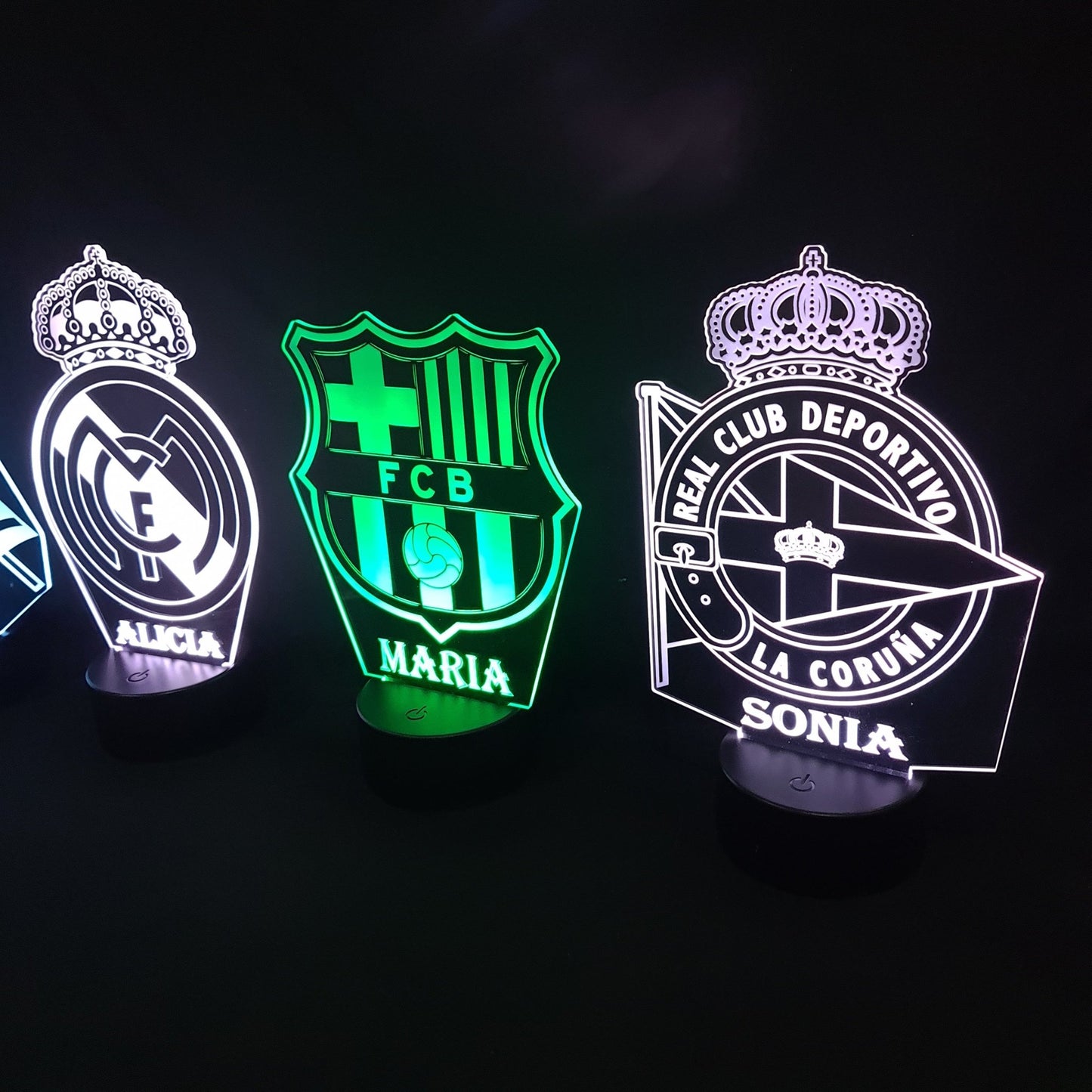 👉 Lámpara de fútbol personalizada con tu nombre y escudo – Envío gratis 24/48h personalizado de decoraconlaser