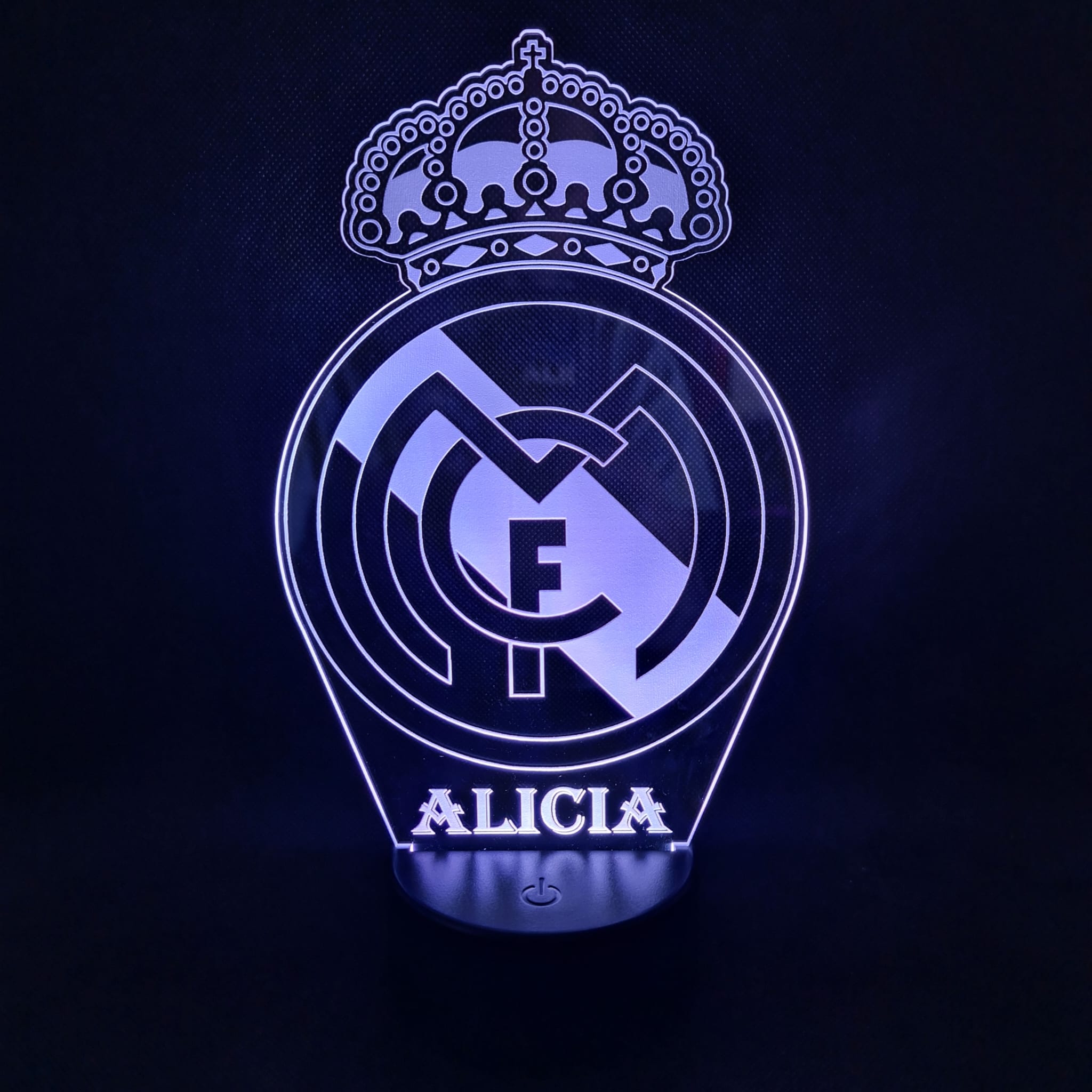 👉 Lámpara de fútbol personalizada con tu nombre y escudo – Envío gratis 24/48h personalizado de decoraconlaser