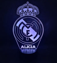 👉 Lámpara de fútbol personalizada con tu nombre y escudo – Envío gratis 24/48h personalizado de decoraconlaser