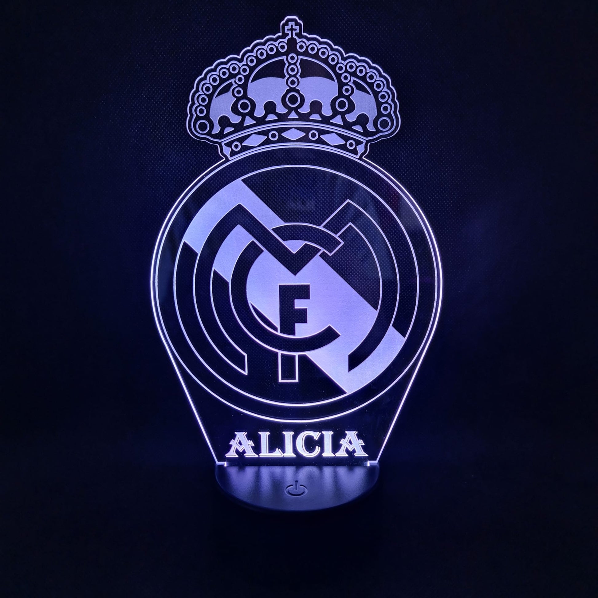 👉 Lámpara de fútbol personalizada con tu nombre y escudo – Envío gratis 24/48h personalizado de decoraconlaser