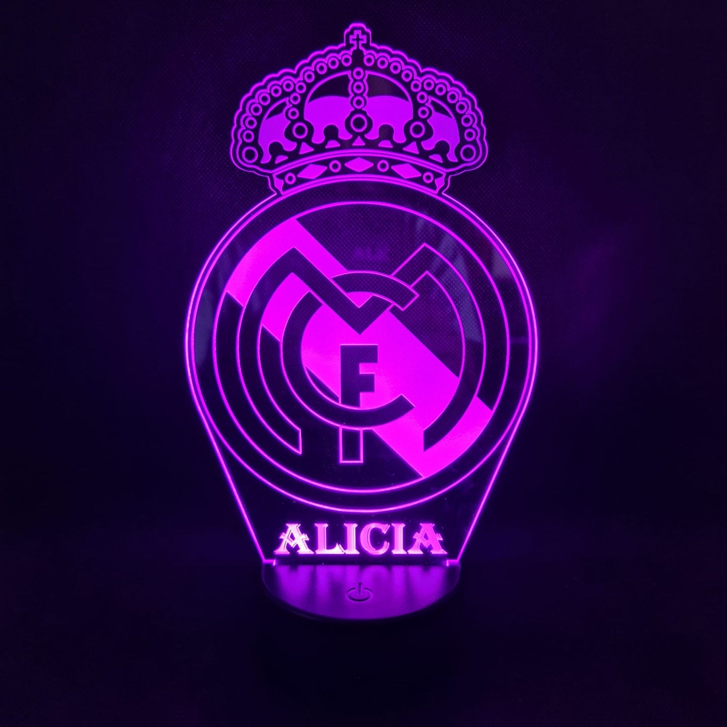 👉 Lámpara de fútbol personalizada con tu nombre y escudo – Envío gratis 24/48h personalizado de decoraconlaser