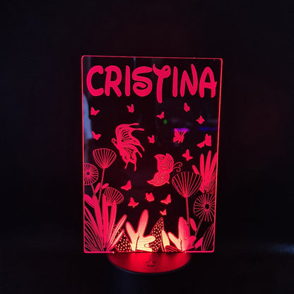 Lámpara Fantasía Personalizada – Luz LED Mágica en Acrílico personalizado de decoraconlaser