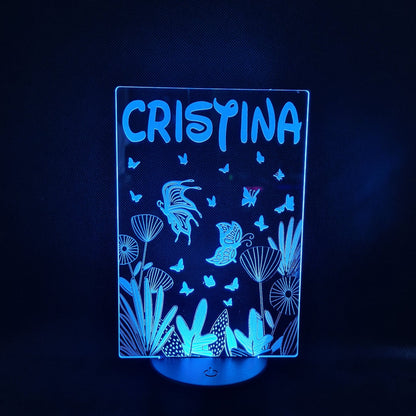 Lámpara Fantasía Personalizada – Luz LED Mágica en Acrílico personalizado de decoraconlaser