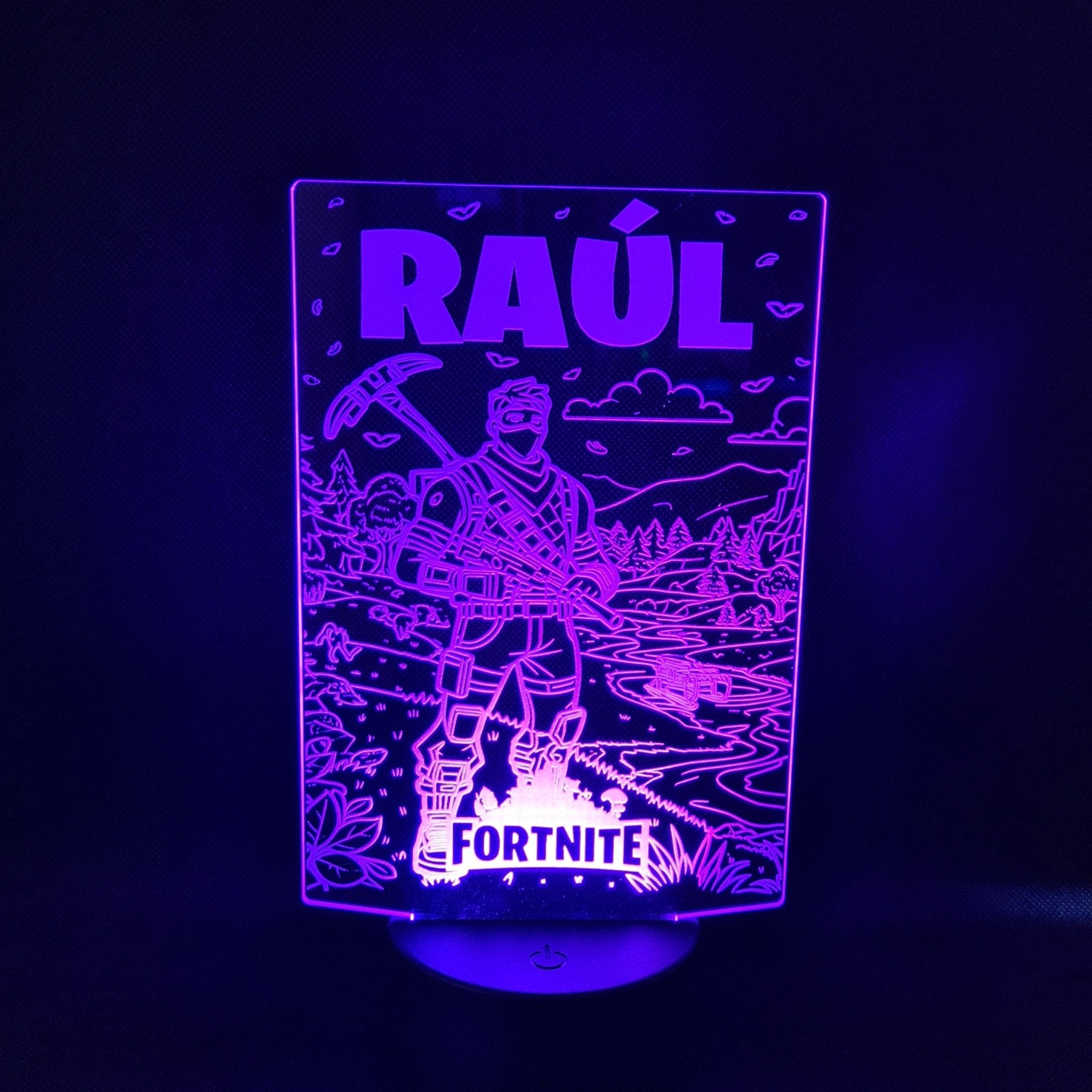 Lámpara Fortnite Personalizada – Luz LED en Acrílico con Mando personalizado de decoraconlaser