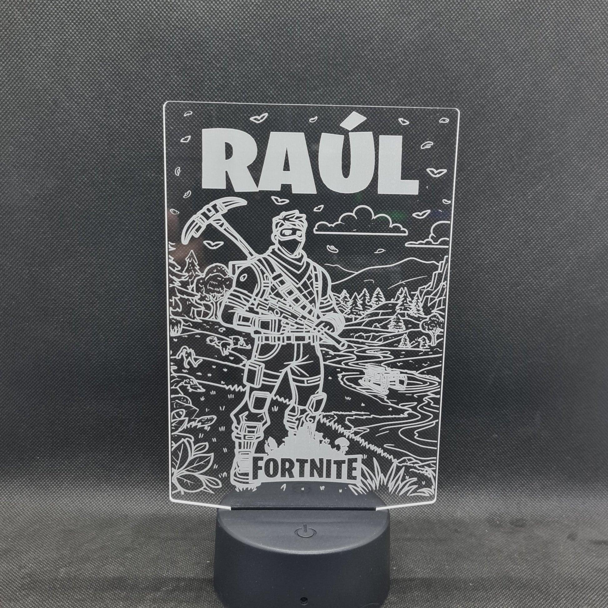 Lámpara Fortnite Personalizada – Luz LED en Acrílico con Mando personalizado de decoraconlaser