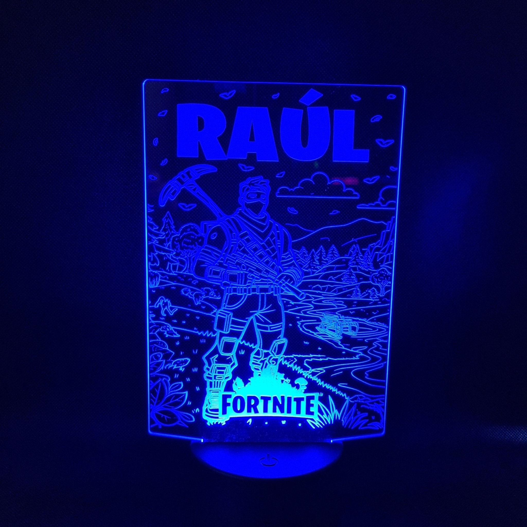 Lámpara Fortnite Personalizada – Luz LED en Acrílico con Mando personalizado de decoraconlaser